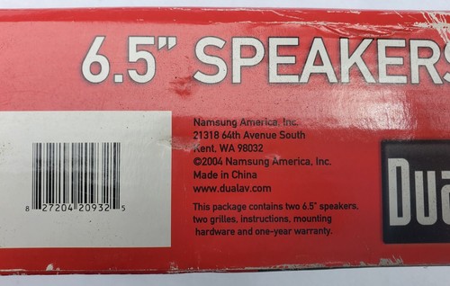 Vtg Dual XP65i 2-Way 6.5" 120 Watt Pair Car Audio Speakers NOS New in Sealed Box - Picture 6 of 7