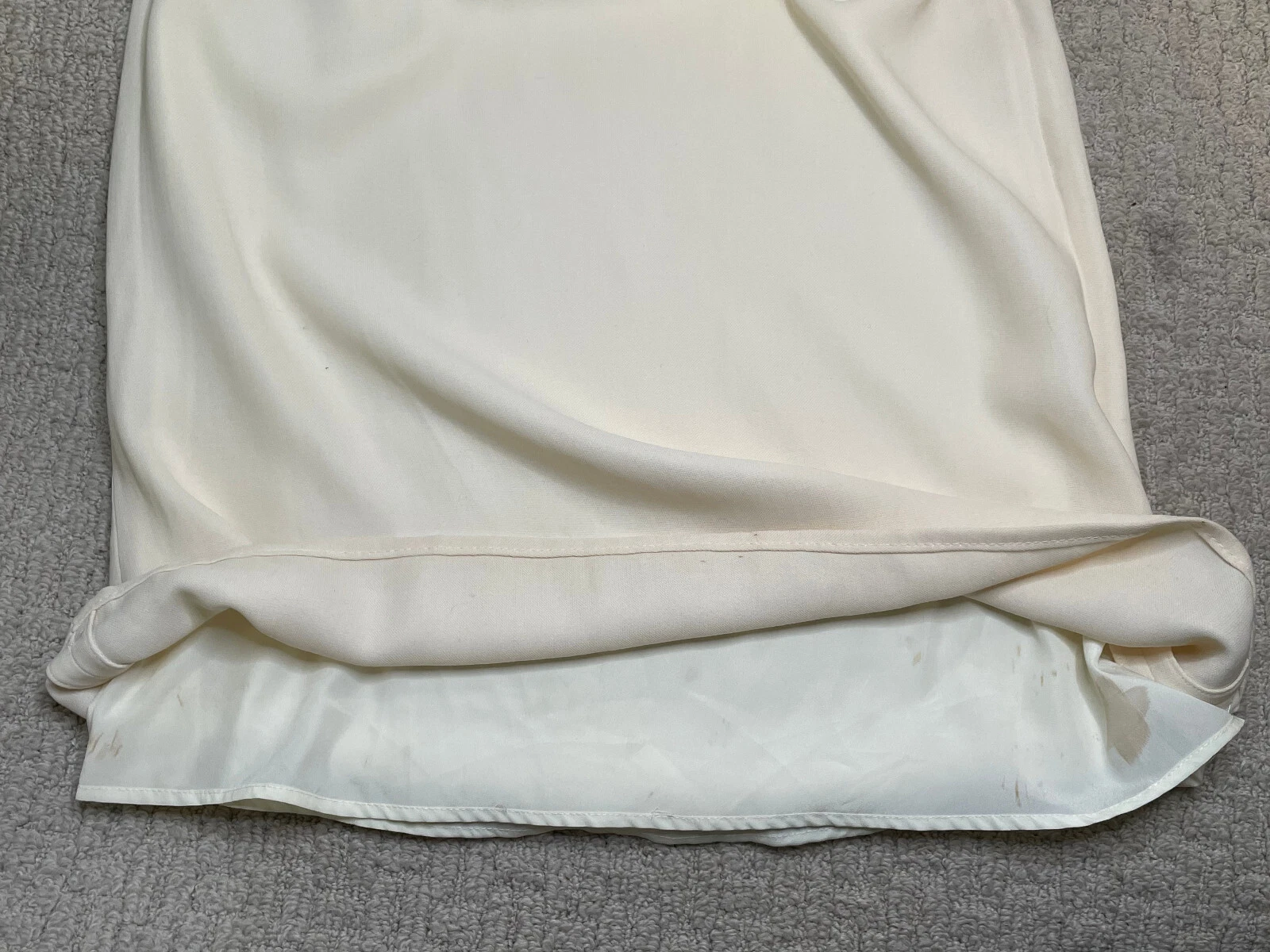 Gonna dritta vintage Valentino misto lana avorio donna 8 lusso