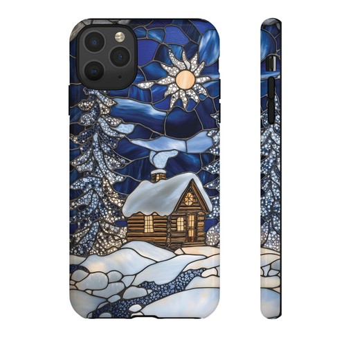 Christmas Tree Faux Stained Glass Phone Case for iPhone & Samsung - Picture 67 of 125