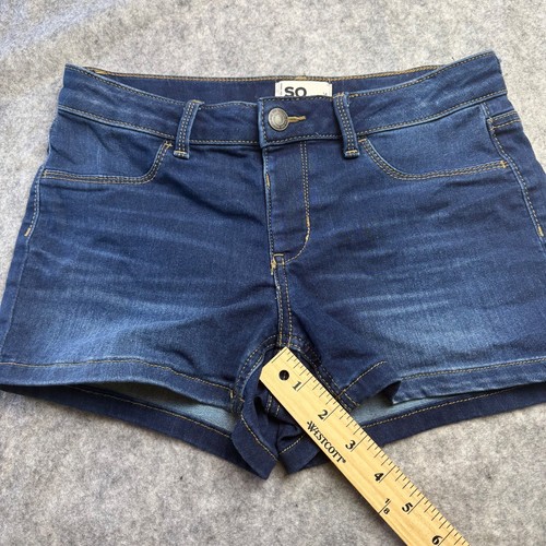 SO goods for life size 14 girls denim shorts dark blue wash low rise summer core - Picture 3 of 6