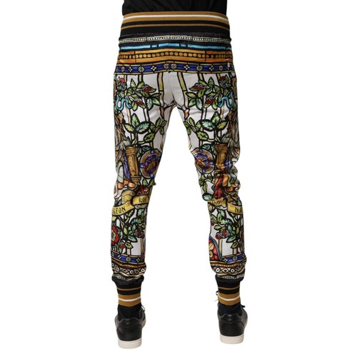 DOLCE & GABBANA Pants Multicolor NAPOLEON Jogger Sweatpants IT44/W30/XS 1120usd - 第 3/8 張圖片