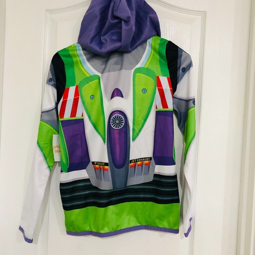 Disney Store Toy Story Buzz Lightyear Costume Hoodie Sweat Shirt Boy Size 12 NWT - Picture 7 of 9