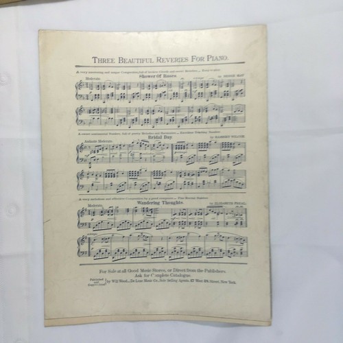 1908 Sheet Music Edelweiss Glide F.E. Vanderbeck Waltz De Luxe Music Co L Format - Picture 3 of 3