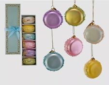 Katherine's Collection Day Dreaming Macarons Box Ornaments NEW 22-922539 Set/6