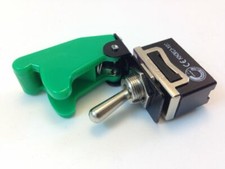 HD ON/OFF DPST 4P TOGGLE SWITCH 20 AMP 125VAC WITH COVER GREEN