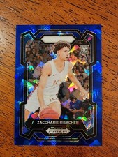 2024 Prizm Draft Picks Zaccharie Risacher Atlanta Hawks Blue Ice Prizm /99
