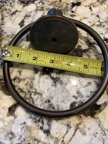 Pfister Baldwin Oil Rubbed Bronze Bar Towel Ring Robe Hook 6 Inch USED Heavy LOT - Picture 10 of 12