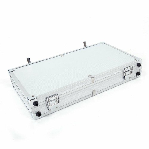 Aluminum Portable Gun Pistol HandGun Lock Foam Safe Box Sponge Liner Hard Case - Picture 8 of 10