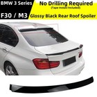 Fits 12-18 Bmw 3 Series F30 325i 328i M3 Rear Window Roof Spoiler Wing Gloss Blk