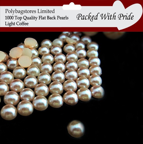 1000 HALF ROUND RESIN *PEARL BEADS* FOR NAIL ART / CRAFTS / DECORATION - Picture 12 of 20