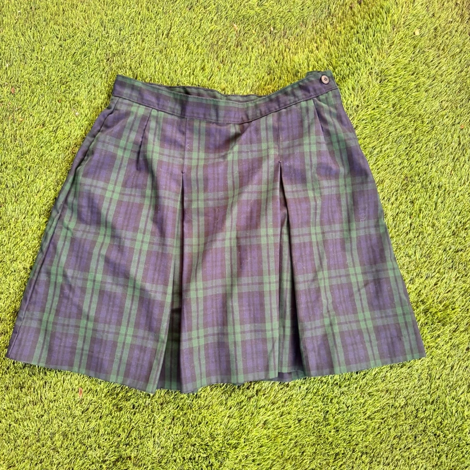 Niñas Dennis Falda Plisada a Cuadros Estilo Uniforme Escolar Azul Clásico Juniors 13 Foto 2 de 4