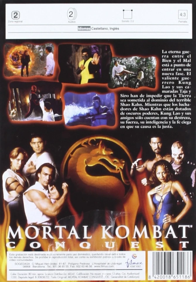 Mortal kombat conquest [DVD] - Imagen 2 de 3