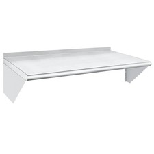 HARDURA Stainless Steel Shelf 18" x 48", 385lb Commercial Shelves Wall Mount ...