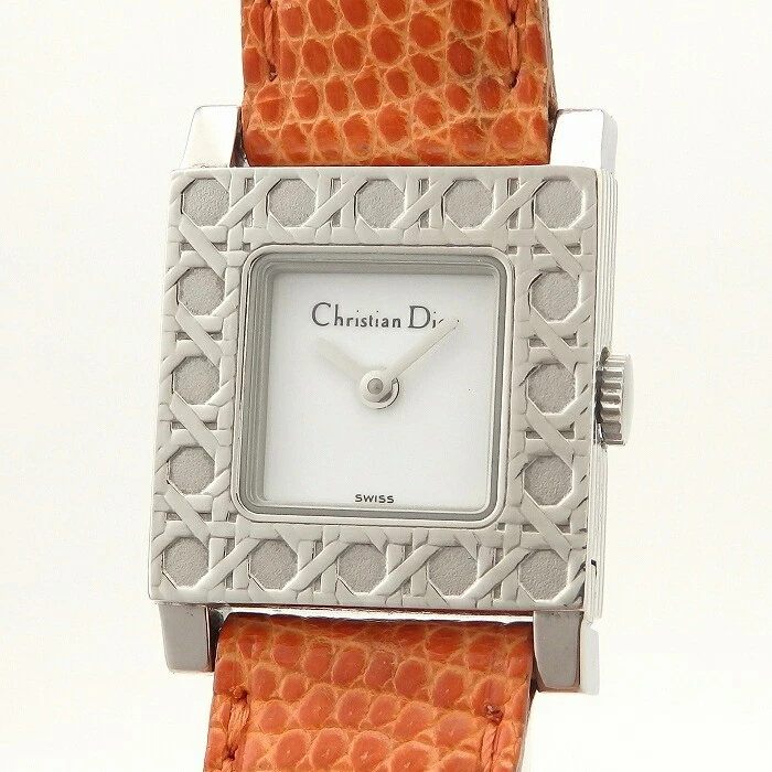 Montre à quartz femme Christian Dior La Parisienne D60 109 boîtier carré 19 mm