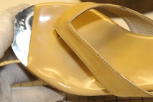 Jimmy Choo Patent Leather Womens 6 36 Platform Flip Flop Sandal Spain Made Shoes - Picture 17 of 24