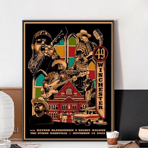 49 Winchester Concert Poster, 2025 Nashville Event Home Decor Print, NoFrame - Picture 2 of 2