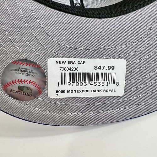 Rare! Montreal Expos MLB New Era 59FIFTY “Olympic Stadium” Hat Cap Fitted 7 - Picture 6 of 6