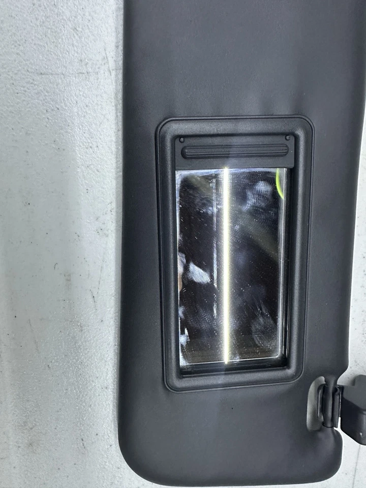 2012-2017 Fiat 500 Sun Visors BLACK OEM Pair Passenger Driver Sides Vinyl - Image 3 of 4