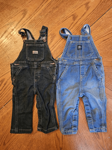 Wrangler Jeans Baby Bgosh Overalls Größe 6-9 Monate Paket Posten - Bild 1 von 4
