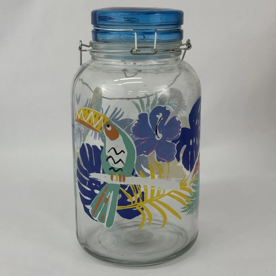 Dispensador de bebidas frías de té solar de 1 galón Mainstays patrón de flamenco Foto 4 de 4