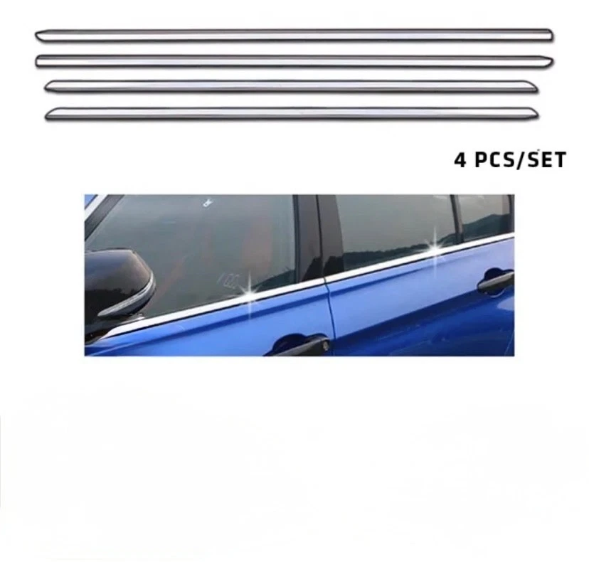 Juego de molduras de ventana cromadas para Honda CR-V 1996-2001 accesorios 4 piezas Foto 2 de 4