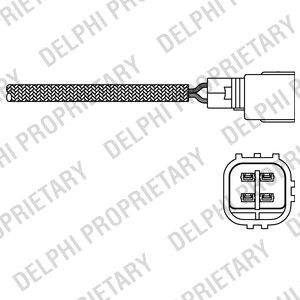 ES20269-12B1 LAMBDA OXYGEN O2 SENSOR DELPHI FOR DAIHATSU SIRION,YRV 1L,1.3L - Picture 2 of 5