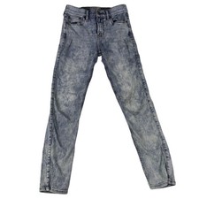 Abercrombie Kids Jeans Boys Slim 15/16 Blue Super Skinny Acid Wash Denim Pants