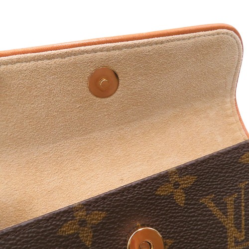 Pochette LOUIS VUITTON fiorentina taglia XS monogramma marrone/beige M51855 - Foto 9 di 18