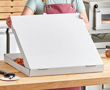 20" x 20" x 2" White Customizable Corrugated Pizza Boxes - 25 Pack