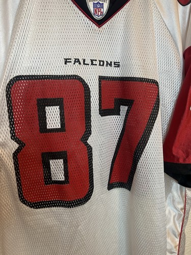 VTG Joe Horn #87 Atlanta Falcons Reebok On Field White NFL Jersey Mens 2XL - Picture 7 of 12