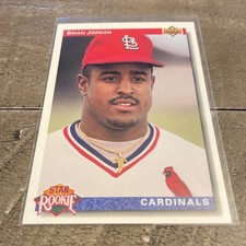 1992 Upper Deck - Star Rookie Brian Jordan #3 (RC)