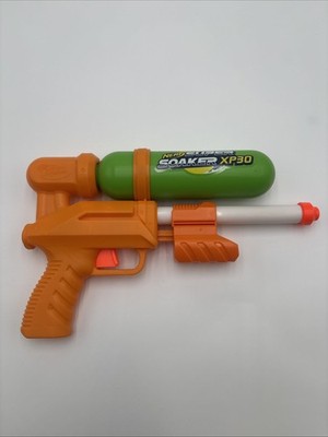 NERF Super Soaker XP30 Water Blaster Gun Orange Green Hasbro Tested Works