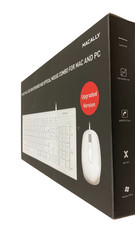 Macally 104 Key Full-Size USB Keyboard and Optical Mouse Combo For Mac and PC