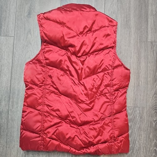 Eddie Bauer Damen braun durchgehender Reißverschluss warm Gänsedaunen gefütterte Weste Größe Small Frühling - Bild 4 von 4