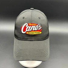 Raising Cane's Chicken Fingers Hat Mens Black Baseball Cap Strapback One Love