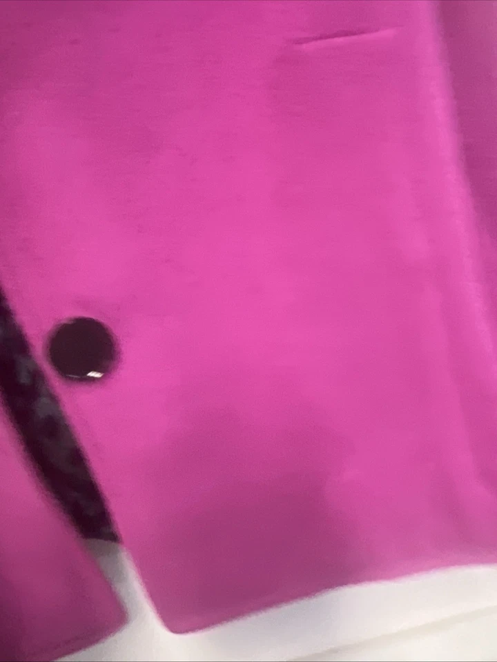 Abrigo corto Laura Ashley Pea para mujer talla L fucsia Foto 3 de 4