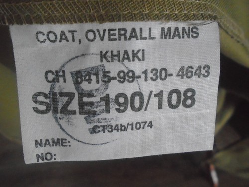 ABRIGO TOTAL HOMBRE EDICIÓN MILITAR BRITÁNICA CAQUI ALTURA 190CM PECHO 108CM - Imagen 6 de 6
