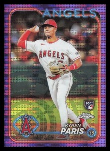 2024 Topps Chrome Purple Sonar Refractor /275 Rookie #151 Kyren Paris Angels