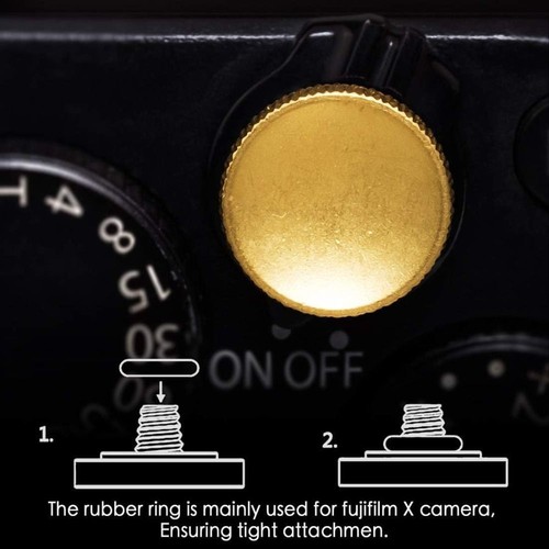 Brass Shutter Release Rubber Ring for Fujifilm/Leica/Nikon/Sony DSLR Camera - Picture 9 of 16