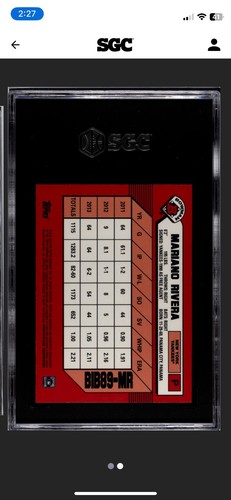 2014 Bowman Cromo Mariano Rivera Yankees Argento Diamante 1989 Rifrattore Sgc 10 - Foto 2 di 2
