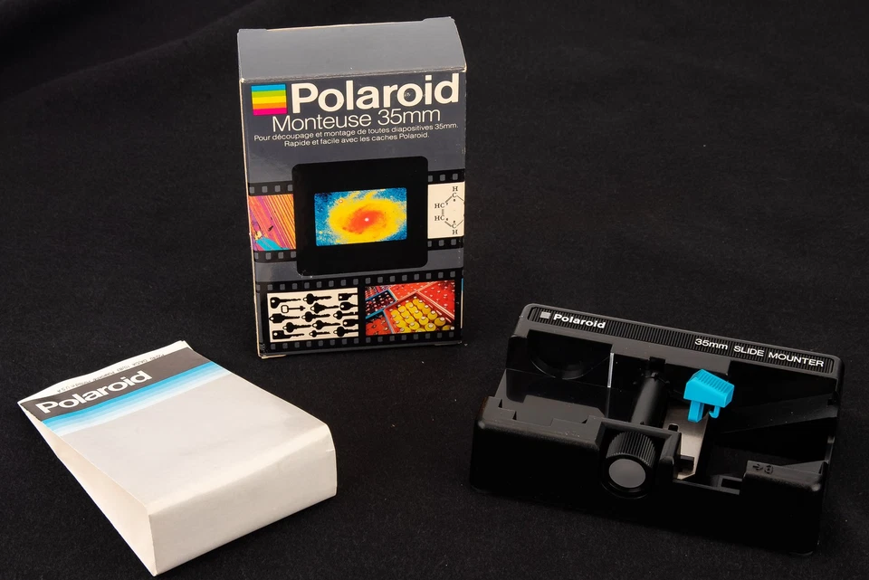 Polaroid 35mm Slide Mounter Transparency Film Cutter NEW in Box w 200 Mounts V20 - Image 2 of 4
