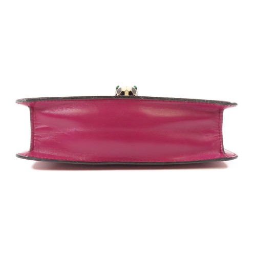 BVLGARI GHW Serpenti Forever Chain Shoulder Bag 39797 Calfskin Leather Purple - Picture 4 of 20