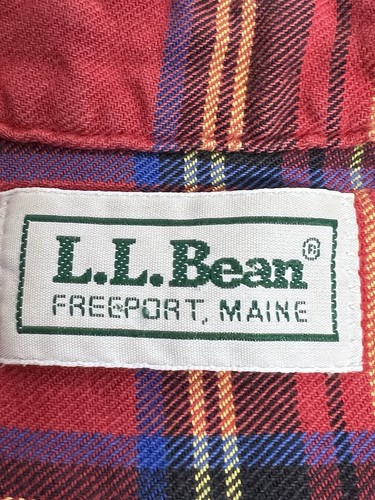 Vintage LL Bean Flanellhemd Herren XLT groß mehrfarbig kariert Langarm hergestellt in den USA - Bild 4 von 7