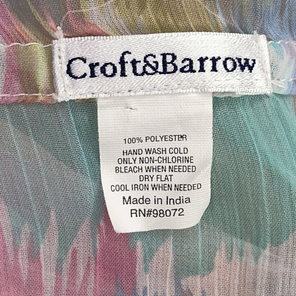 Colorido Pastel Infinito Bufanda Croft Y Carretilla Bohemia Ligera Foto 3 de 4