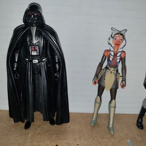 Star Wars Force Awakens Ahsoka Tano & Darth Vader+ Clone Wars Figs & Accessories - Picture 8 of 10