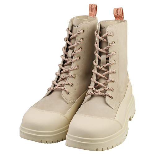Calvin Klein YW01066ACF Damen Stiefeletten in Eggshell Cremeweiß - Bild 8 von 8