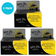 Got2B In Play Sculpt Paste Touchable Styles Tousle Mold Rough Up 2 oz (3 PACK)