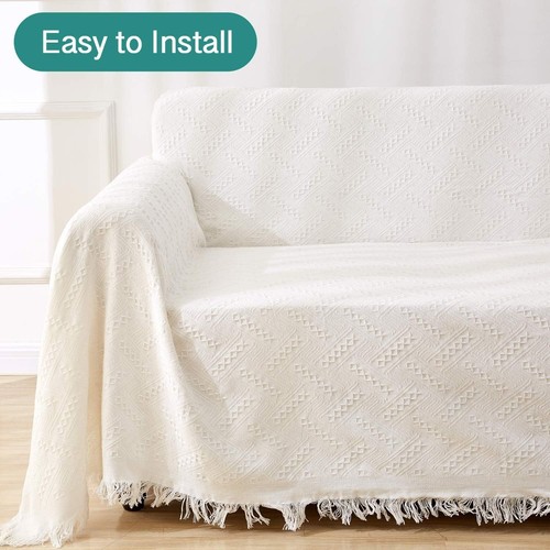 Durable and Stylish Geometric Couch Cover in X-Large - Perfect for 3 Cushions - Picture 5 of 9