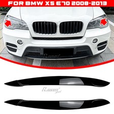 Scheinwerferblenden Blenden Scheinwerfer Augenbraue Schwarz für BMW X5 E70 08-13