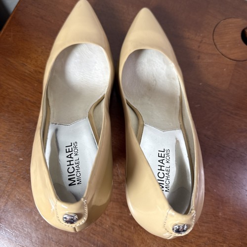 Michael Kors Pointed Toe Pumps Heels Taupe Nude Dressy Professional Attire 10 M - Picture 7 of 11